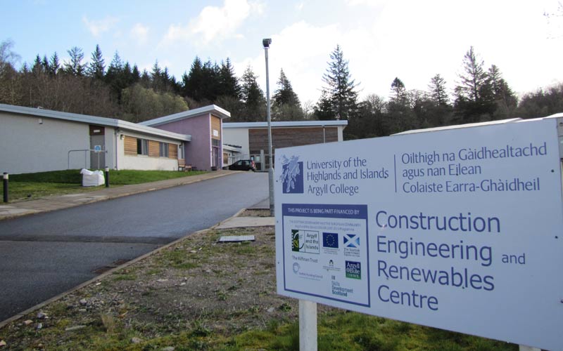 Construction Skills College Lochgilphead, education project