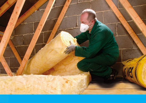 Loft insulation saving energy